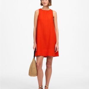 Madewell Mini Shift Dress in Linen NWT
